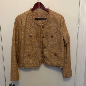 Women's Tan Tweed Jacket
